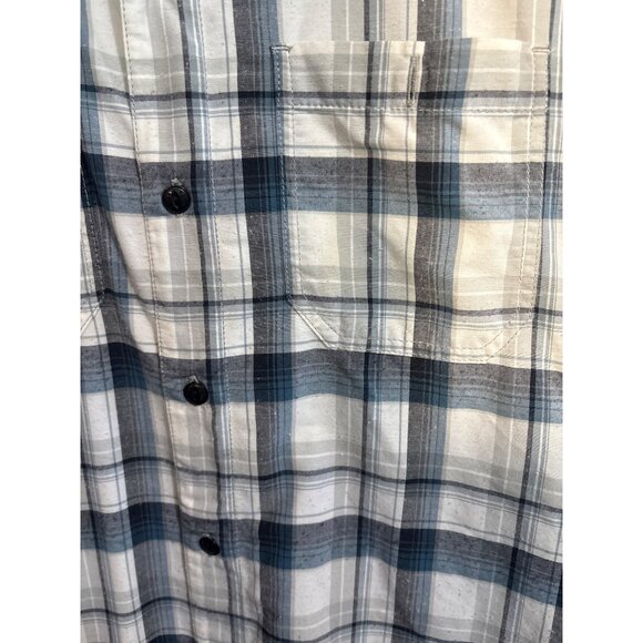 Kühl Mens Medium Plaid Button-Down Short Sleeve Shirt - Picture 3 of 5